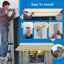 Load image into Gallery viewer, 8' x 6.5' Manual Retractable Awning | DIY Patio & Balcony Sunshade