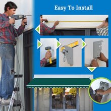 Load image into Gallery viewer, 10' x 8' Manual Retractable Awning | Heavy-Duty Window & Door Canopy