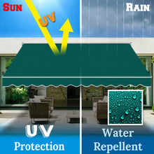 Load image into Gallery viewer, 12' x 8' Manual Retractable Patio Awning | Classic DIY Sun Shelter