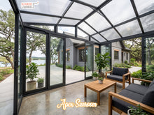 Load image into Gallery viewer, The Apex Custom Sunroom | 13’ x 10’ Gable Enclosure | Grey Color