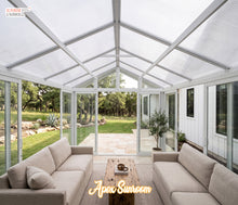 Load image into Gallery viewer, The Apex Custom Sunroom Patio Home Addition | 13'x10' & 11.5'x10' | White Color