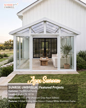 Load image into Gallery viewer, The Apex Custom Sunroom Patio Home Addition | 13'x10' & 11.5'x10' | White Color