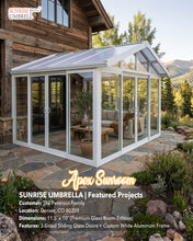 Load image into Gallery viewer, The Apex Custom Sunroom Patio Home Addition | 13'x10' & 11.5'x10' | White Color