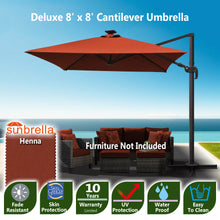 Load image into Gallery viewer, Deluxe Cantilever Umbrella Tilt Function