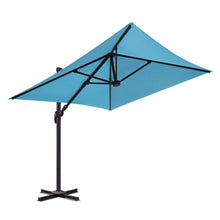 Load image into Gallery viewer, Deluxe 8' x 8' Sunbrella® Fabric Solar LED Cantilever Umbrella