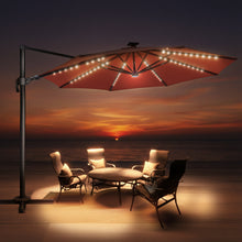 Load image into Gallery viewer, Deluxe Cantilever Umbrella LED Lighting at Night