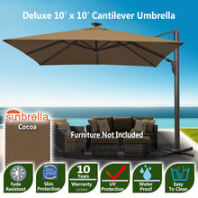 Load image into Gallery viewer, Big Roma Cantilever Umbrella with Sunbrella Fabric in Outdoor Patio