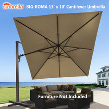 Load image into Gallery viewer, Big Roma Cantilever Umbrella with Sunbrella Fabric in Outdoor Patio
其他圖 ALT: