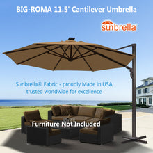 Load image into Gallery viewer, Big Roma Cantilever Umbrella Opened