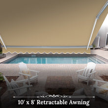 Load image into Gallery viewer, 10' x 8' Manual Retractable Awning | Heavy-Duty Window &amp; Door Canopy
