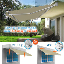 Load image into Gallery viewer, 12' x 8' Manual Retractable Patio Awning | Classic DIY Sun Shelter
