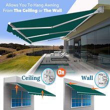 Load image into Gallery viewer, 20' x 10' Large Manual Retractable Patio Awning | Commercial Grade Heavy-Duty Shade
