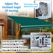 Load image into Gallery viewer, 20' x 10' Large Manual Retractable Patio Awning | Commercial Grade Heavy-Duty Shade
