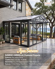 Load image into Gallery viewer, The Apex Custom Sunroom - Attached Gable Enclosure
