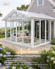 Load image into Gallery viewer, The Apex Custom Sunroom Patio Home Addition | 13'x10' &amp; 11.5'x10' | White Color
