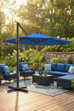 Load image into Gallery viewer, Deluxe 11' Sunbrella® Fabric Solar LED Cantilever Umbrella
