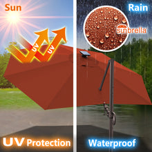 Load image into Gallery viewer, Deluxe 11&#39; Solar LED Cantilever Umbrella
