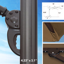 Load image into Gallery viewer, Big Roma 13&#39; x 10&#39; Solar LED Cantilever Umbrella
