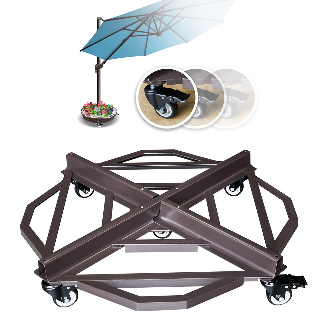 5 cantilever patio umbrella FIM C-Series 10.5' Hexagon Whether you want to read a book PURPLE LEAF Cantilever Umbrella Left-right