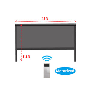 Motorized Windproof Zip Roller Blind (Gray)