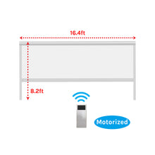 Load image into Gallery viewer, Motorized Windproof Zip Roller Blind (White)
