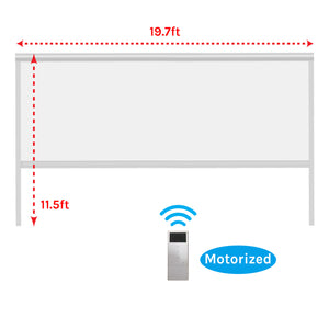 Motorized Windproof Zip Roller Blind (White)