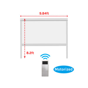 Motorized Windproof Zip Roller Blind (White)