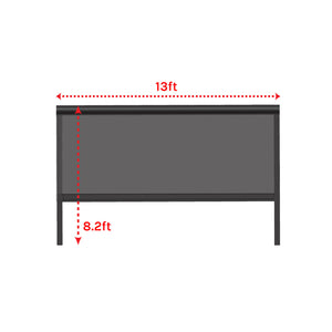 Manual Windproof Zip Roller Blind (Gray)