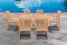 Load image into Gallery viewer, 9 Outdoor Patio Classic Dining Wood Teak Furniture Set 1 Extending Table 8 Chair(Local Pickup Only)
