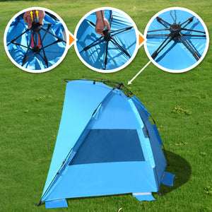 SUNRISEUMBRELLA Easy Setup Camping Tent beach tent Portable Tent with Carrying Bag-Blue