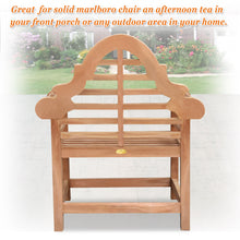 Load image into Gallery viewer, Teak 40&quot; teak outdoor Marlboro Lutyen Bench Chair（local pick up）
