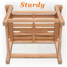 Load image into Gallery viewer, Teak 40&quot; teak outdoor Marlboro Lutyen Bench Chair（local pick up）
