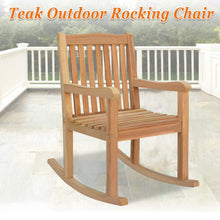 Load image into Gallery viewer, Teak Outdoor Porch Rocking Chair in Teak Wood(Local Pick Up)
