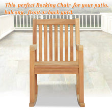 Load image into Gallery viewer, Teak Outdoor Porch Rocking Chair in Teak Wood(Local Pick Up)
