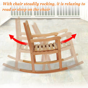 Teak Outdoor Porch Rocking Chair in Teak Wood(Local Pick Up)