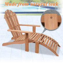 Load image into Gallery viewer, Adirondack Chair and Footstool Set Outdoor Patio Deck Garden Lounge Furniture(Local Pickup Only)
