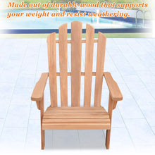 Load image into Gallery viewer, Adirondack Chair and Footstool Set Outdoor Patio Deck Garden Lounge Furniture(Local Pickup Only)
