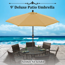 Load image into Gallery viewer, 9 Ft Outdoor Table Aluminum Patio Umbrella with Auto Tilt and Crank,  OLIFEN Cover
