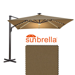 13' x 10' BIG ROMA Rectanglar Cantilever Umbrella Heavy duty Offset Solar Umbrella (Local Pickup Only)