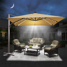 Load image into Gallery viewer, 10&#39; x 10&#39; BIG ROMA Square Cantilever Umbrella Heavy duty Offset Solar Umbrella (Local Pickup Only)
