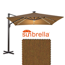 Load image into Gallery viewer, 10&#39; x 10&#39; BIG ROMA Square Cantilever Umbrella Heavy duty Offset Solar Umbrella (Local Pickup Only)
