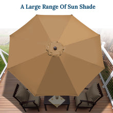 Load image into Gallery viewer, 9&#39; Patio Battery Lighted LED Umbrella Tilt Sunshade Garden Balcony
