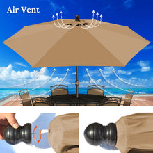 Load image into Gallery viewer, 9&#39; Patio Battery Lighted LED Umbrella Tilt Sunshade Garden Balcony
